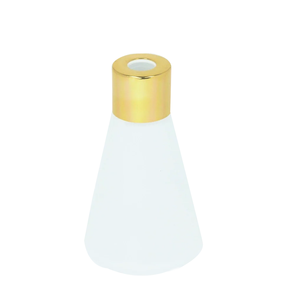 Bouteille verre givre Bouchon or-argent