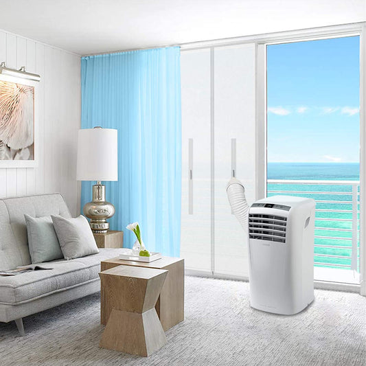 HOOMEE 400CM Tissu De Calfeutrage pour Fenêtres pour Climatiseur Mobile et Sèche-Linge - Fonctionne avec Toutes Les Unités de Climatisation Mobiles, Installation Facile