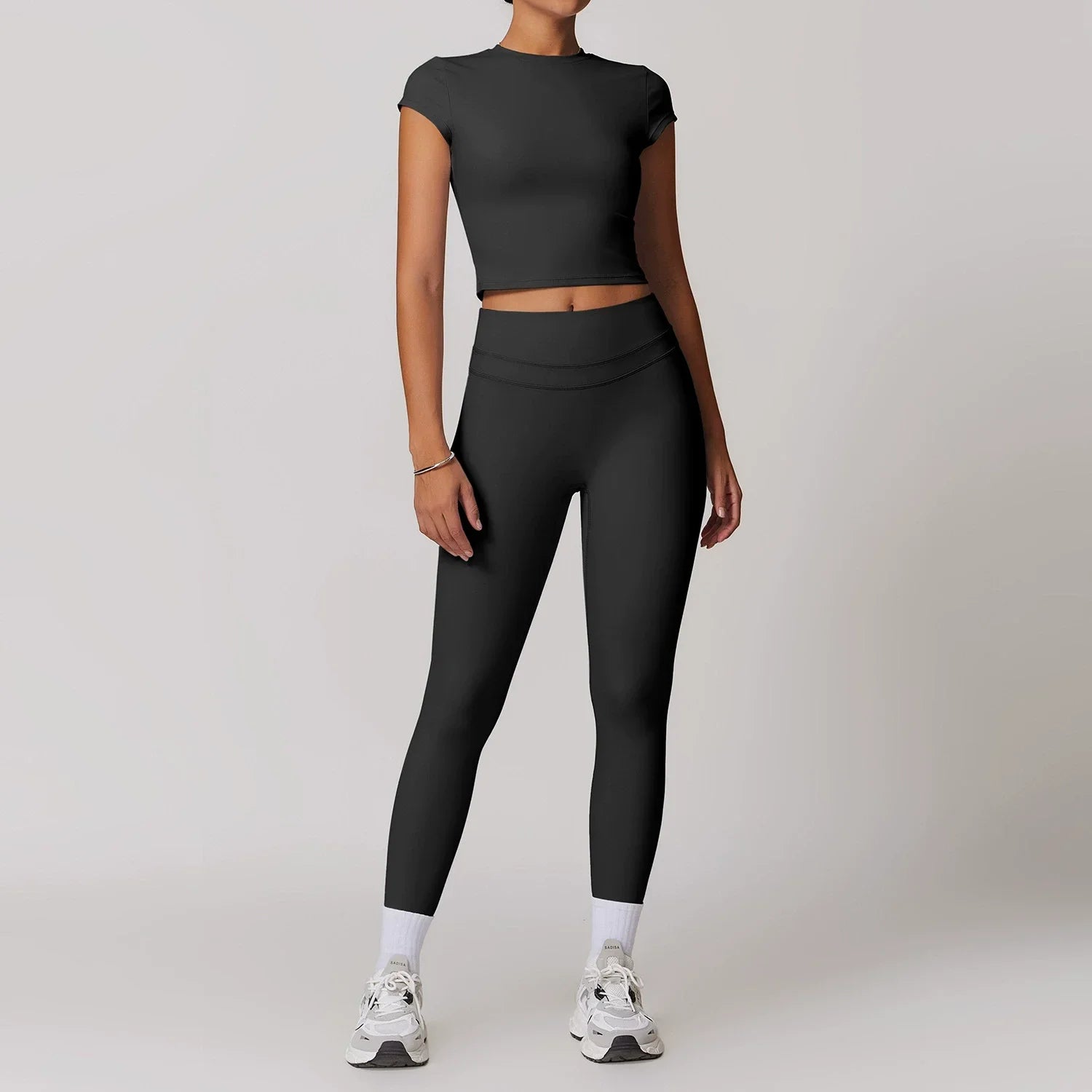2 Pieces Sportswear Women Yoga Set Gym Clothes Sportswear Yoga Suits Fitness Set Tracksuits Sports Bra Gym High Waist Leggings