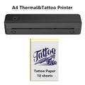 A4 Document Portable Thermal Printer Bluetooth Tattoo Printer Wireless Tattoo Stencil Printer Compatible with Phone/Pad/Tablet