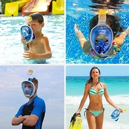 Masque de plongée  intégrale pour adultes , adolescent  , et   enfants