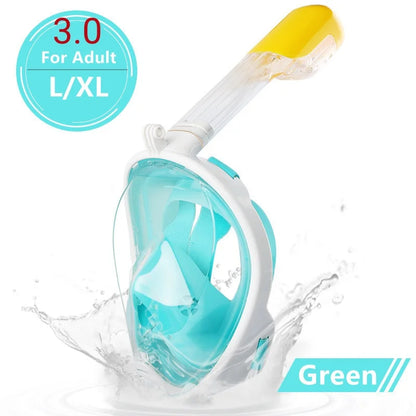 Masque de plongée  intégrale pour adultes , adolescent  , et   enfants