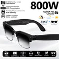 Lunettes Connectées Intelligentes 800W – Caméra, IA, Traduction Vocale & Appels