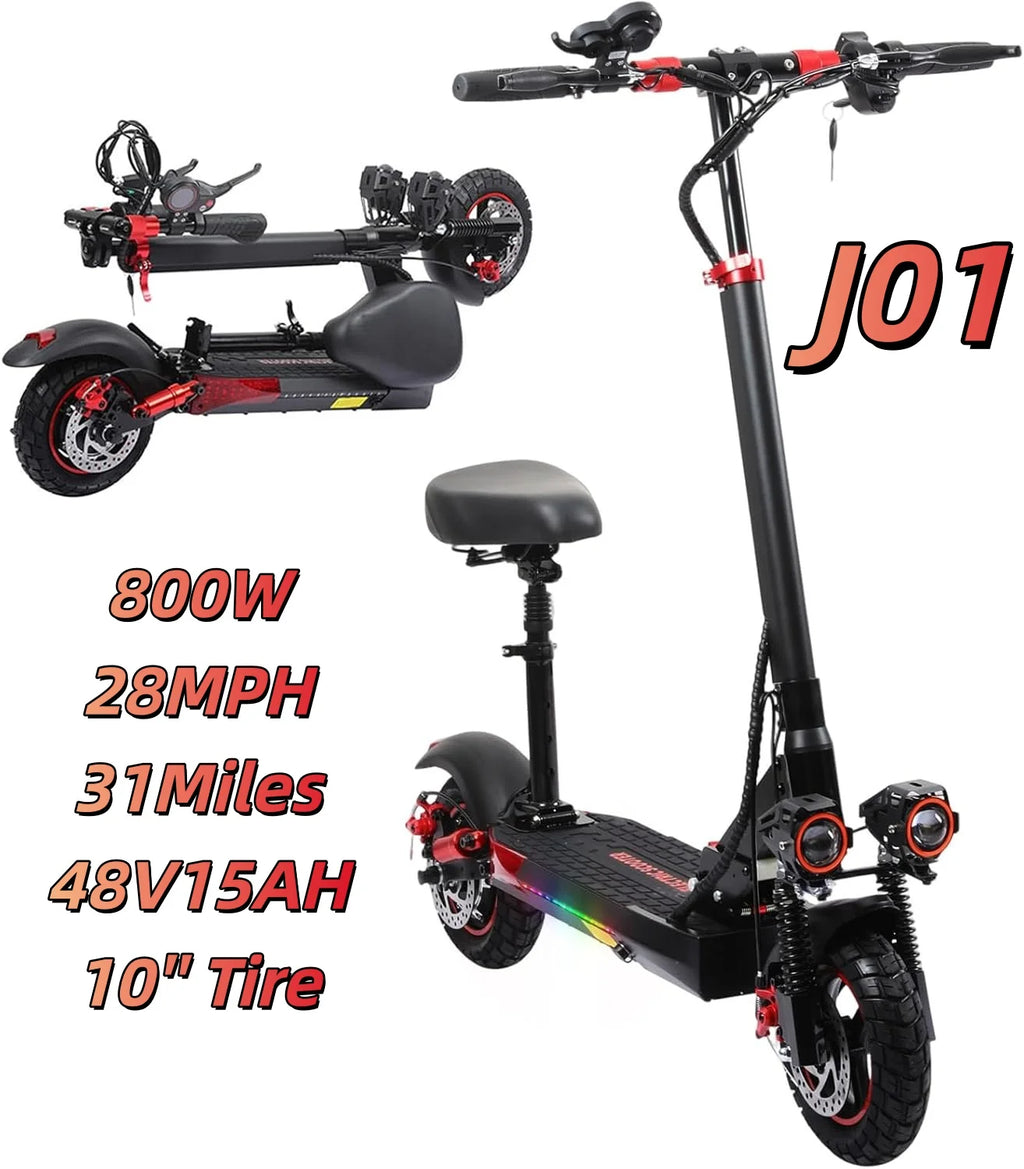 EOEOTWO Trottinette Électrique 1200W Tout-Terrain – 48V Longue Portée, 48 km/h, Pneus 11" Tubeless, Pliable