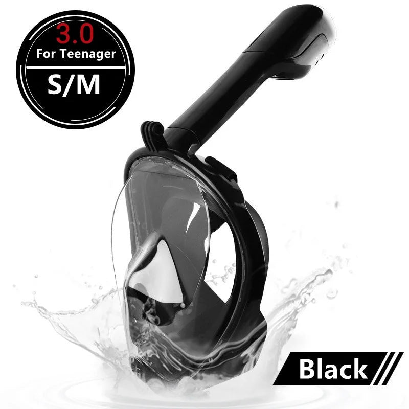 Masque de plongée  intégrale pour adultes , adolescent  , et   enfants