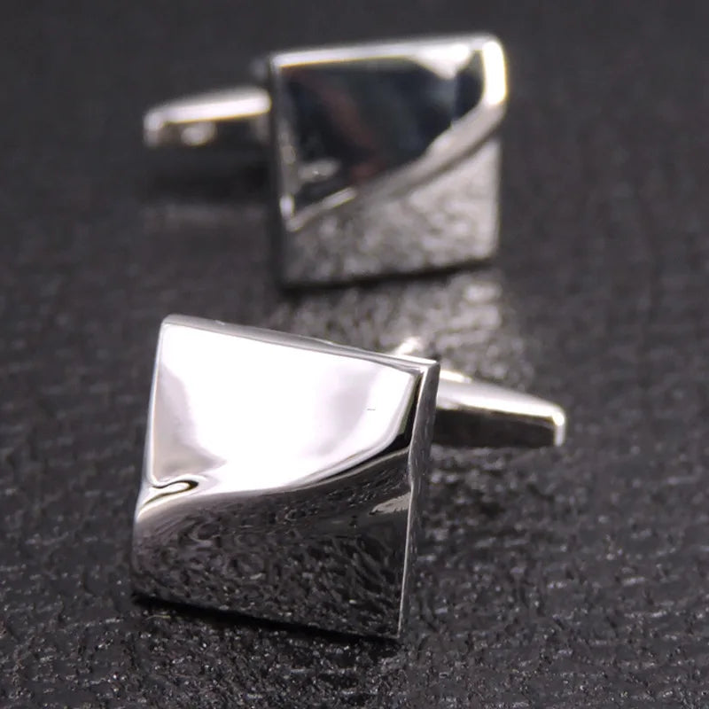 High Quality Copper Cufflinks Luxury Cuff Links Mens French Square Button Shirts Accessories Business Jewelry