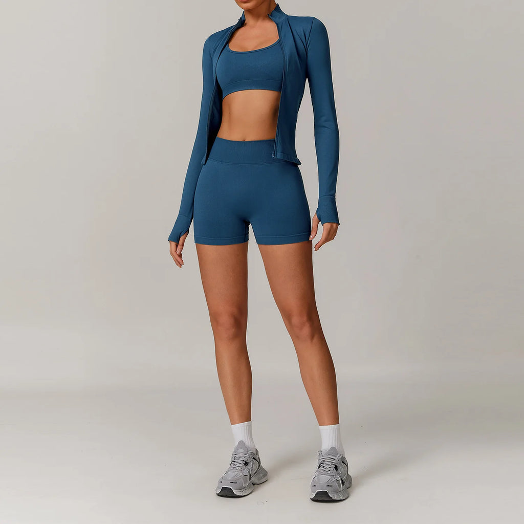 Sportswear Seamless Yoga Set 2/3PCS Gym Clothes Sportswear Yoga Suits For Women Fitness Set Tracksuits Sports Bra Gym Leggings