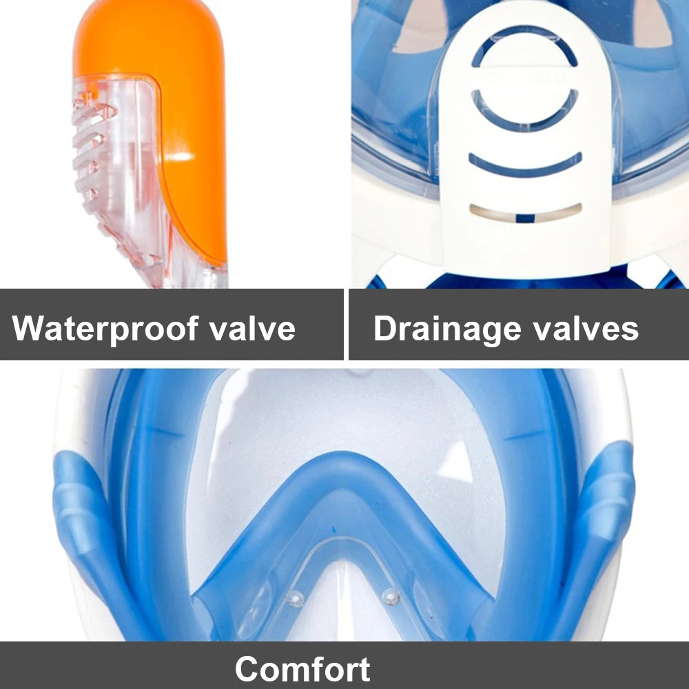 Masque de plongée  intégrale pour adultes , adolescent  , et   enfants