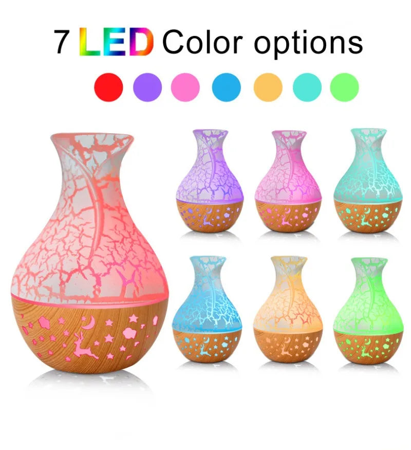 150ml USB Mini Humidifier & Essential Oil Diffuser, Color LED Mist Maker for Home Office Car