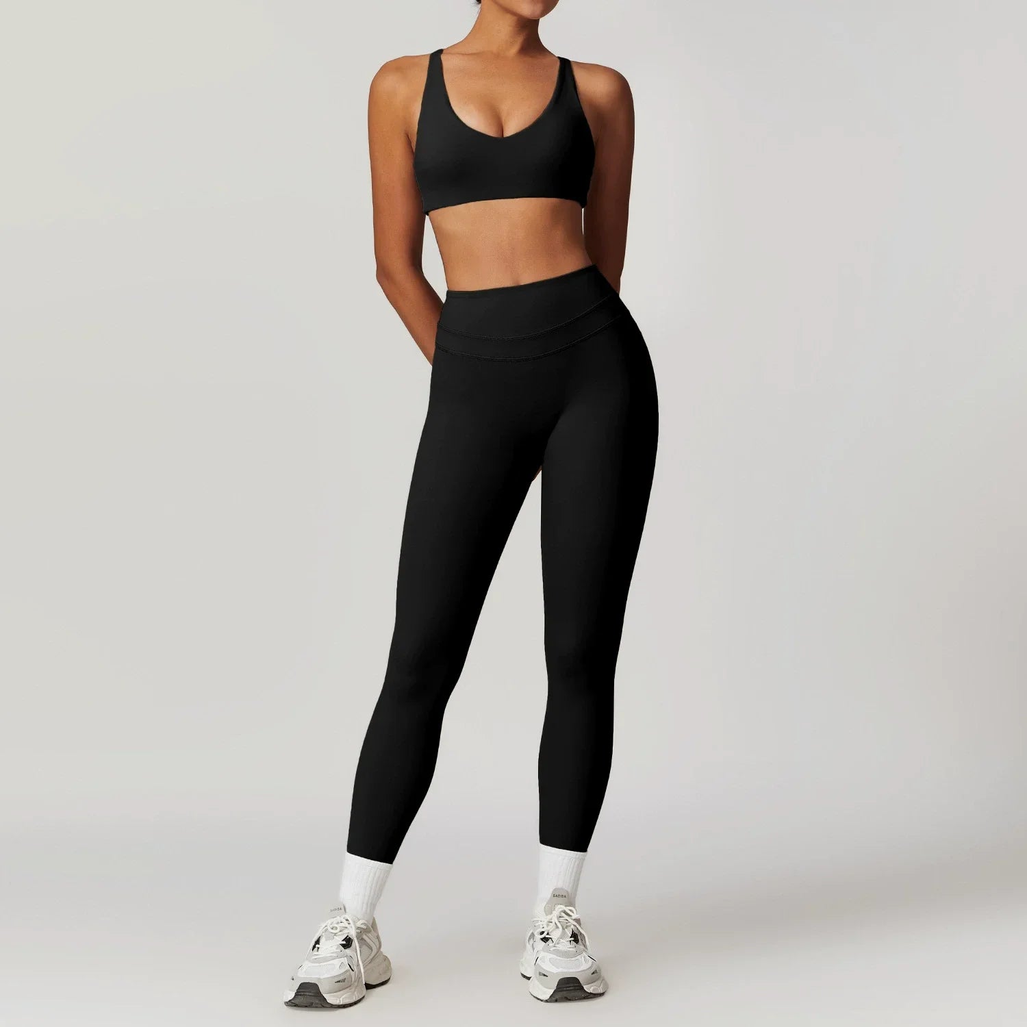 2 Pieces Sportswear Women Yoga Set Gym Clothes Sportswear Yoga Suits Fitness Set Tracksuits Sports Bra Gym High Waist Leggings